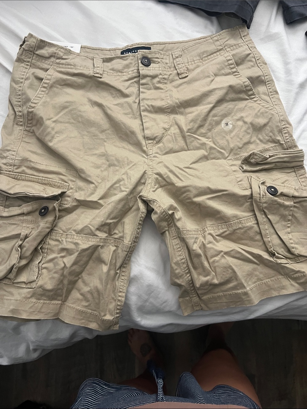 Aeropostale Men's Khaki Cargo Shorts